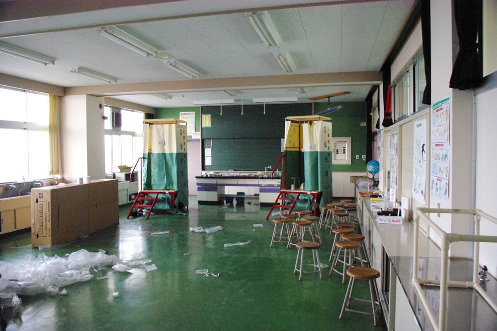 仙台市立荒浜小学校定点観測写真09〈３階理科室〉